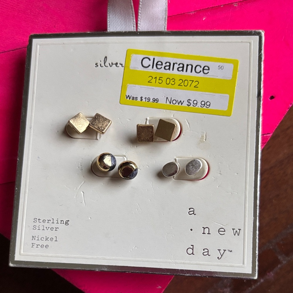 A New Day Sterling Silver Geometric Earrings
